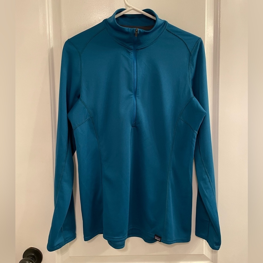 Patagonia Capilene Midweight Zip-Neck Underwater Blue Medium
